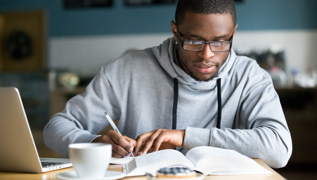 Excelsior University student studying