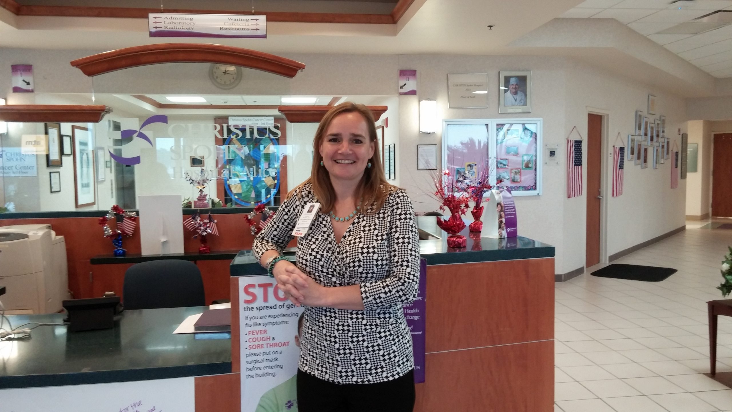 Jennifer Gentry en el centro de pruebas CPNE de Alice, Texas