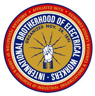 Logotipo de la Hermandad Internacional de Trabajadores de la Electricidad