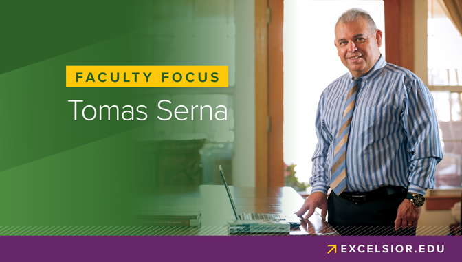 Faculty focus promotional image Tomas Serna