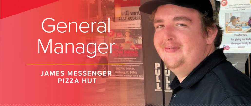 Promotional Image of James Messenger, Pizza Hut