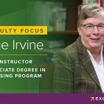 Sue Irvine, profesora del Programa de Grado Asociado en Enfermería