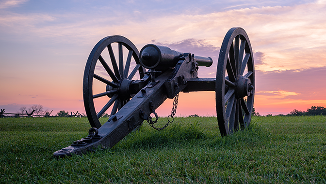 historic cannons, united states military history
