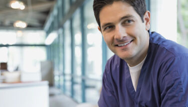 smiling male nurse
