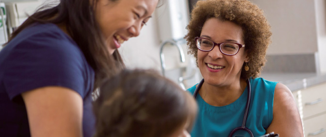 Family receiving health care