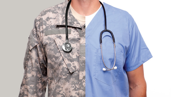 Image of the transition from servicemember to nurse