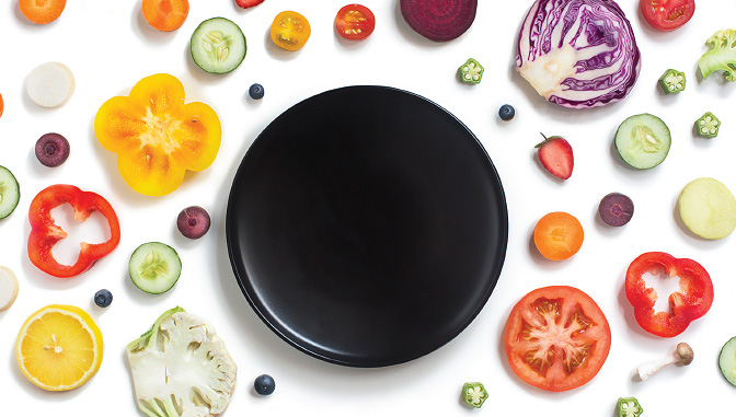 Assortment of sliced vegetables