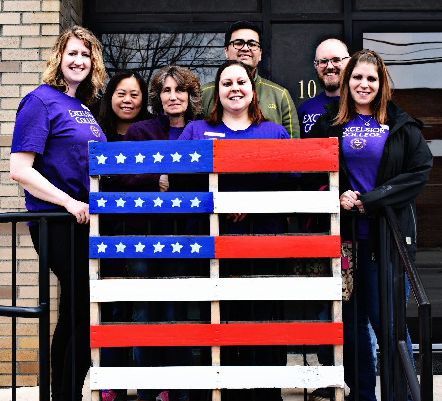 Excelsior staff volunteer at veterans miracle center