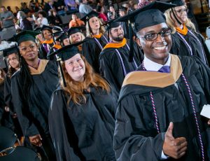 Excelsior alumni attending commencement.