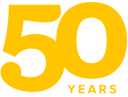 Logotipo del 50º aniversario del Excelsior College
