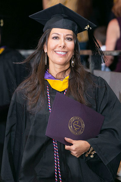 Women graduate at commencement