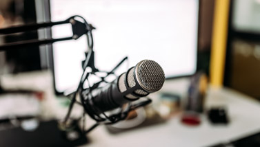 Microphone on table