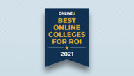 Gráfico de las mejores universidades en línea