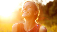 Health and wellness, woman smiling