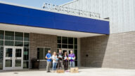 Excelsior and Albany High Faculty and Staff outside of Albany High.