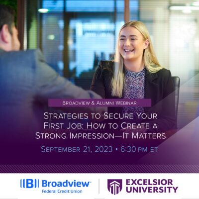 Broadview webinar: Strategies to secure your first job