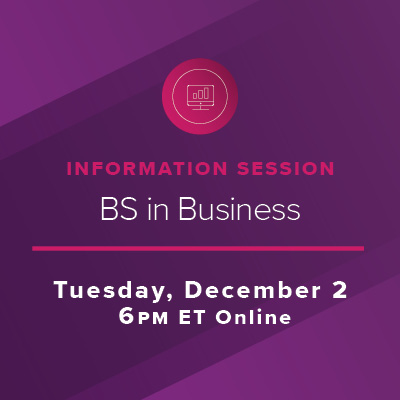 Info Session: Explore Excelsior’s Bachelor of Science in Business Tuesday, December 2