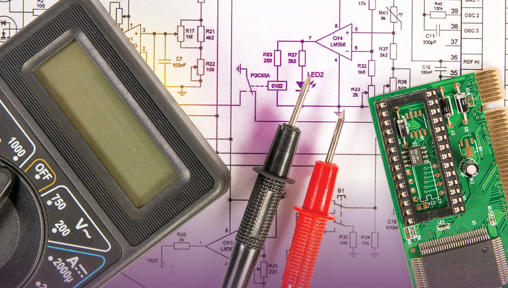 Voltage meter, circuit board, and circuit blueprint