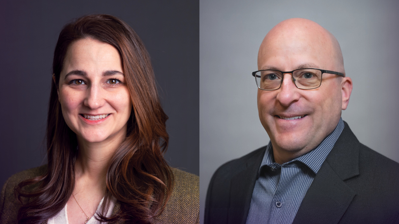 Brian Allen and Leah Sciabarrasi