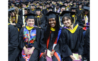 Excelsior graduates at the 55th annual Commencement ceremony at the MVP Arena in Albany, New York.