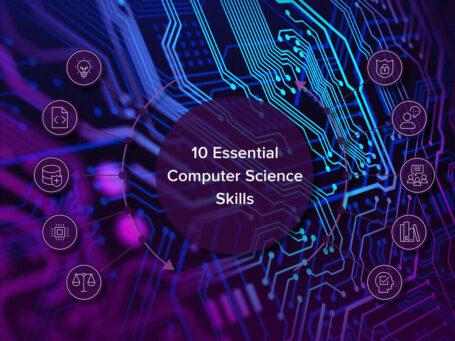 10 essential computer science skills rendered as icons